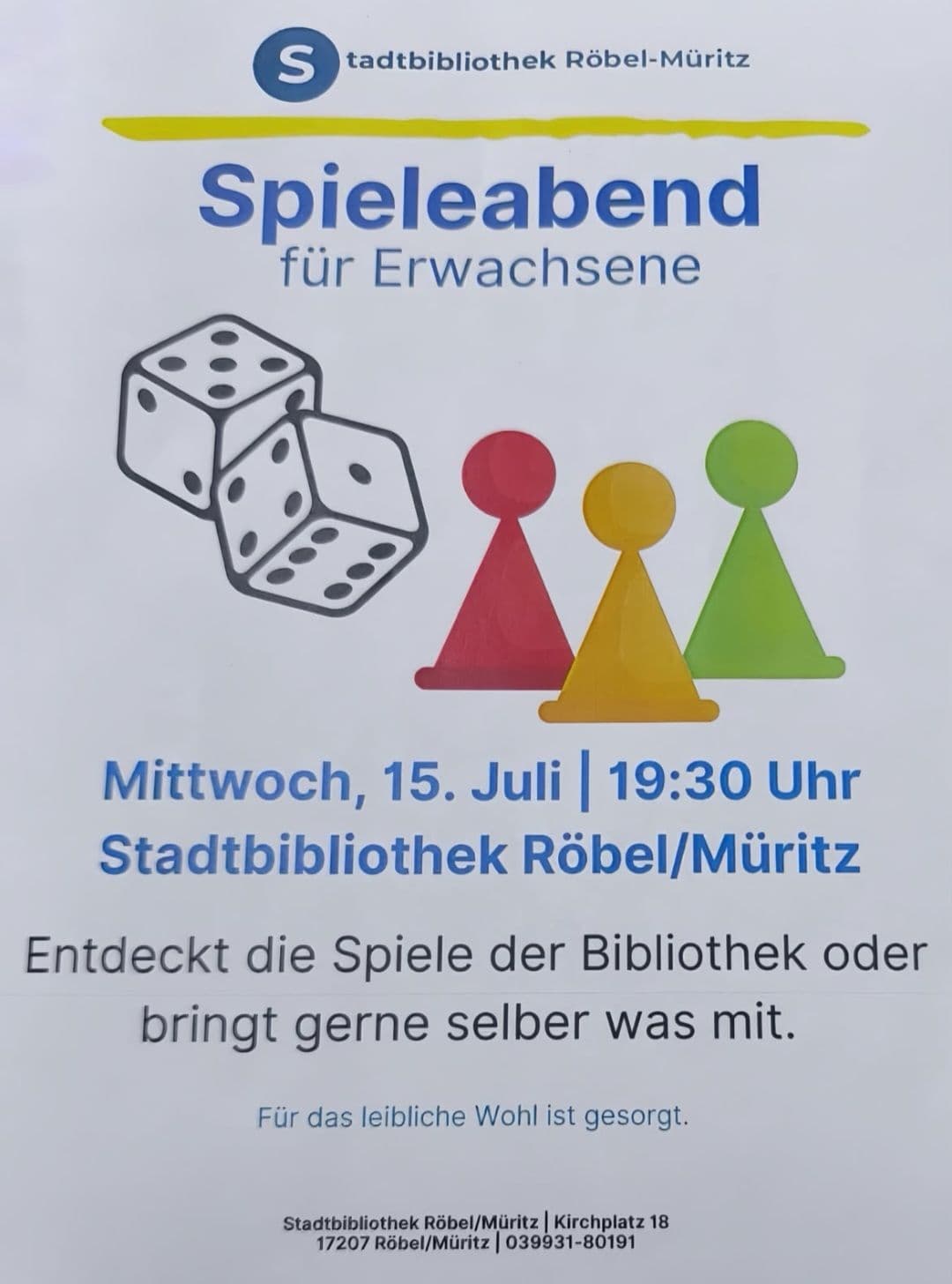 Spieleabend für Erwachsene